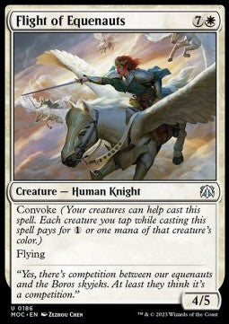 Flight of Equenauts⁣ - Commander: March of the Machine⁣ (Uncommon)⁣ [186]