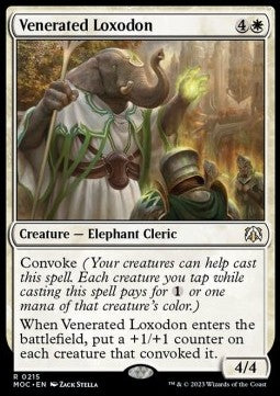 Venerated Loxodon⁣ - Commander: March of the Machine⁣ (Rare)⁣ [215]