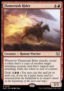 Flamerush Rider⁣ - Commander: March of the Machine⁣ (Rare)⁣ [279]