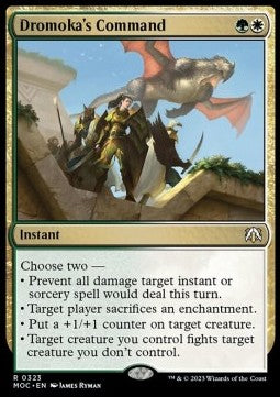 Dromoka's Command⁣ - Commander: March of the Machine⁣ (Rare)⁣ [323]