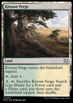 Krosan Verge⁣ - Commander: March of the Machine⁣ (Uncommon)⁣ [412]