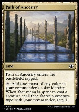 Path of Ancestry⁣ - Commander: March of the Machine⁣ (Common)⁣ [418]