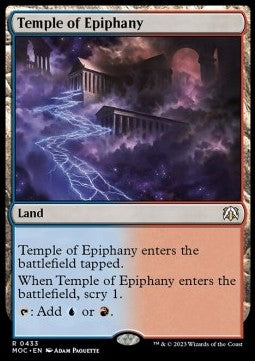 Temple of Epiphany⁣ - Commander: March of the Machine⁣ (Rare)⁣ [433]