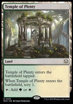 Temple of Plenty⁣ - Commander: March of the Machine⁣ (Rare)⁣ [435]