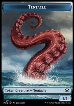 Tentacle Token (U 1/1) // Human Token (R 1/1)⁣ - Commander: March of the Machine: Extras⁣ (Token)⁣ [T 15/26]