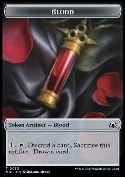 Blood Token // Golem Token (A 3/3)⁣ - Commander: March of the Machine: Extras⁣ (Token)⁣ [T 32/37]