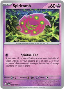 Spiritomb 035/084  Deck Exclusives - Rare