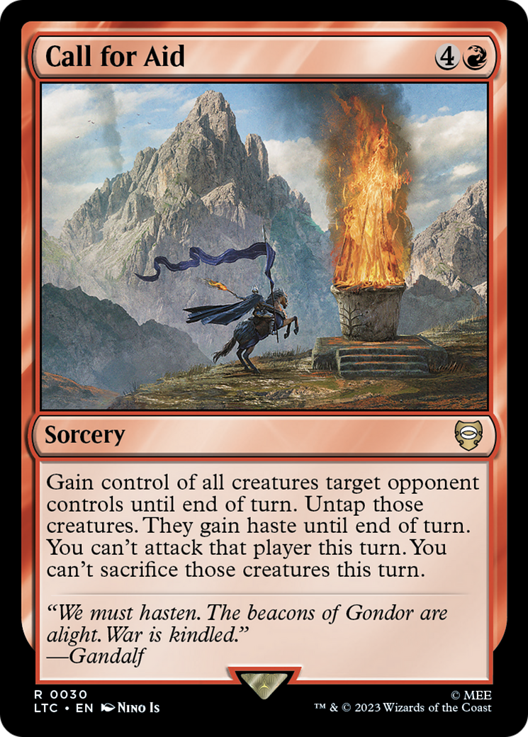 Call for Aid⁣ - Commander: The Lord of the Rings: Tales of Middle-earth⁣ (Rare)⁣ [30]