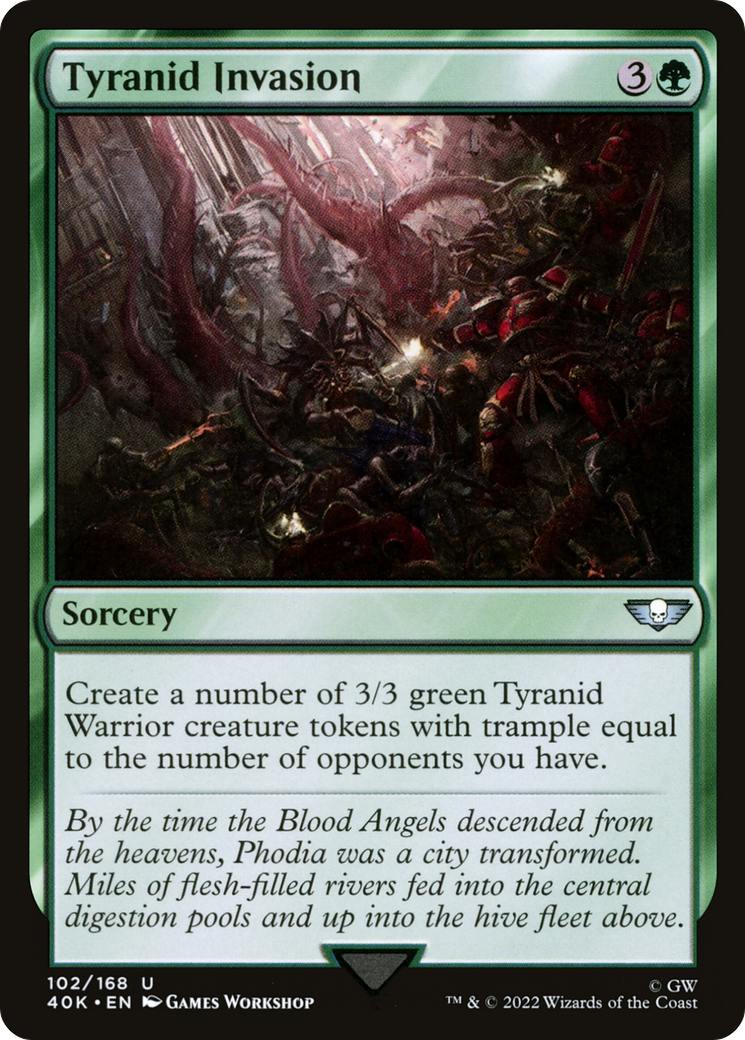 Tyranid Invasion⁣ - Universes Beyond: Warhammer 40,000⁣ (Uncommon)⁣ [102]