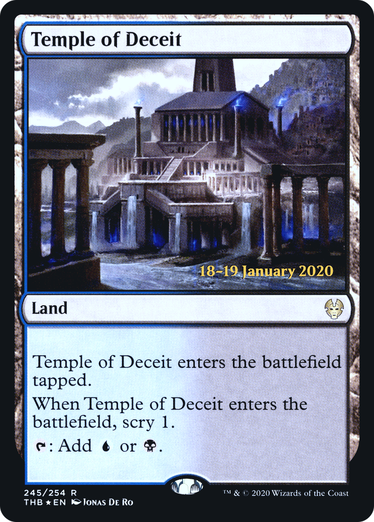 Temple of Deceit (PRE-245S) - Theros Beyond Death Promos Foil