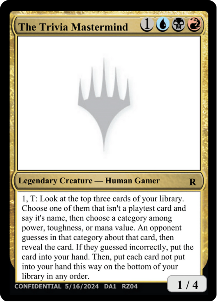 The Trivia Mastermind (UNK-RZ04L) - Unknown Event