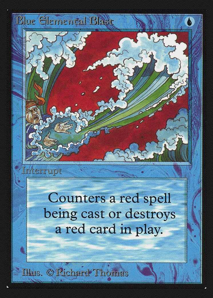 Blue Elemental Blast (IE) (IED-050) - Intl. Collectors' Edition