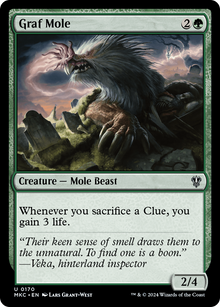 Graf Mole⁣ - Commander: Murders at Karlov Manor⁣ (Uncommon)⁣ [170]