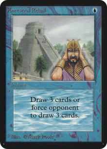 Ancestral Recall (LEA-047) - Limited Edition Alpha