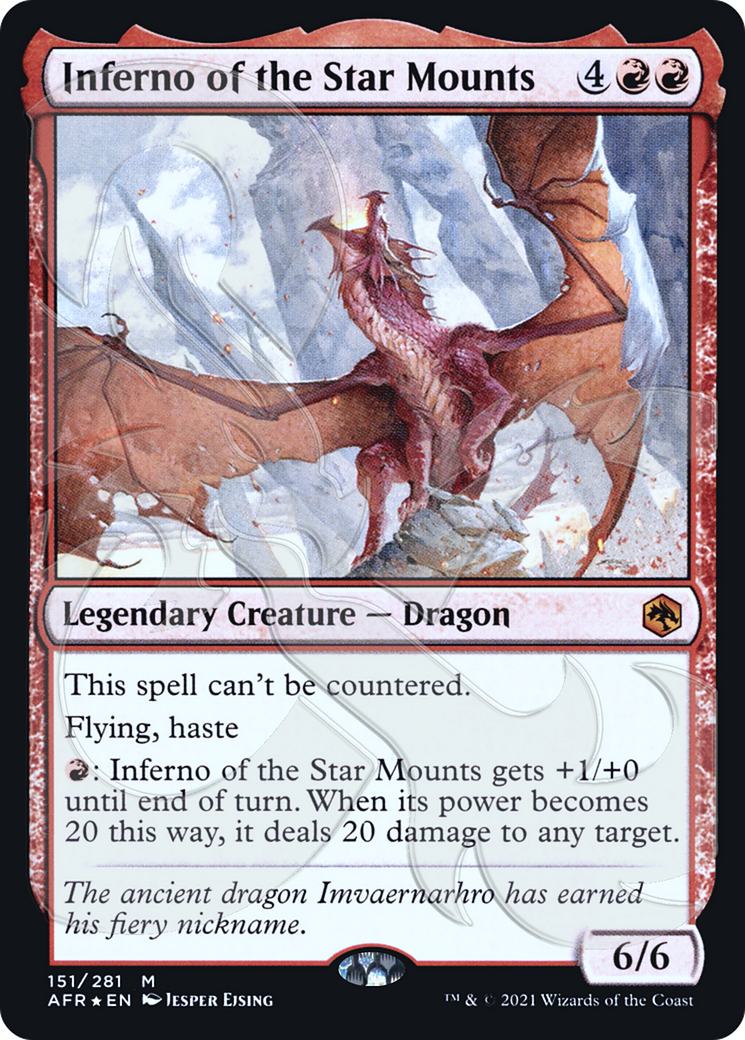 Inferno of the Star Mounts (AFR&-151A) - Adventures in the Forgotten Realms Promos Foil