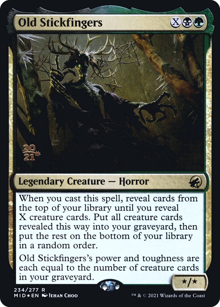 Old Stickfingers (PRE-234) - Innistrad: Midnight Hunt Promos Foil