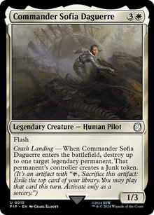 Commander Sofia Daguerre⁣ - Universes Beyond: Fallout⁣ (Uncommon)⁣ [15]