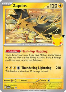 Zapdos 098  - Holofoil ME Mega Evolution Promo - Promo