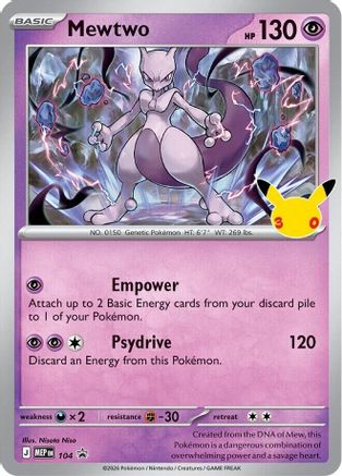 Mewtwo 104  - Holofoil ME Mega Evolution Promo - Promo