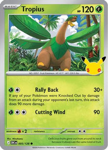 Tropius 005  - Holofoil ME 30th Celebration - Common