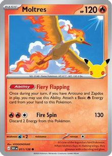 Moltres 011/128  - Holofoil ME 30th Celebration - Common