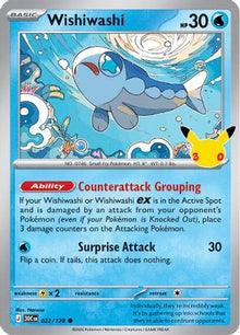 Wishiwashi 022  - Holofoil ME 30th Celebration - Common