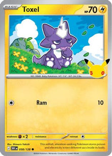 Toxel 058  - Holofoil ME 30th Celebration - Common