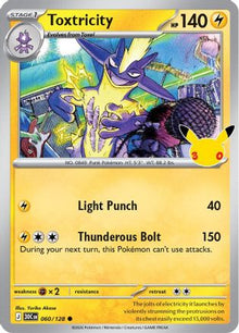 Toxtricity 060/128  - Holofoil ME 30th Celebration - Common