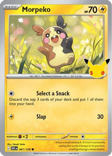 Morpeko 061/128  - Holofoil ME 30th Celebration - Common