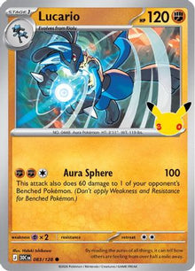 Lucario 083  - Holofoil ME 30th Celebration - Common