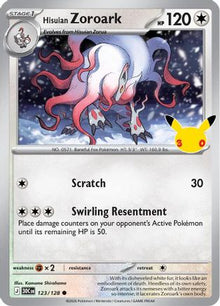 Hisuian Zoroark 123  - Holofoil ME 30th Celebration - null