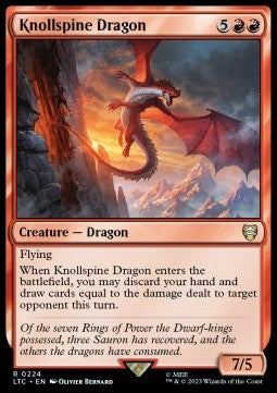 Knollspine Dragon⁣ - Commander: The Lord of the Rings: Tales of Middle-earth⁣ (Rare)⁣ [224]