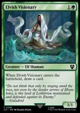 Elvish Visionary⁣ - Commander: The Lord of the Rings: Tales of Middle-earth⁣ (Common)⁣ [240]