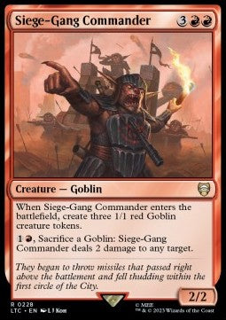 Siege-Gang Commander⁣ - Commander: The Lord of the Rings: Tales of Middle-earth⁣ (Rare)⁣ [228]