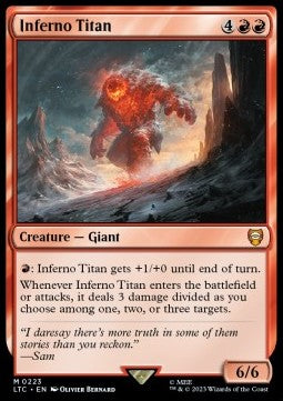 Inferno Titan⁣ - Commander: The Lord of the Rings: Tales of Middle-earth⁣ (Mythic)⁣ [223]