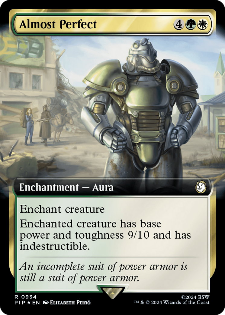 Almost Perfect (Extended Art) (Surge Foil) (PIP-934) - Fallout: (Extended Art) Foil