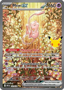 Mew ex 152/128  - Holofoil ME 30th Celebration - Special Illustration Rare
