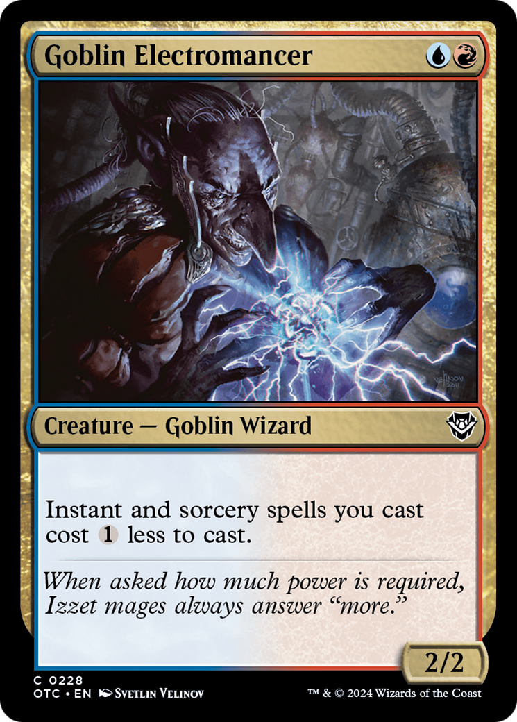Goblin Electromancer⁣ - Commander: Outlaws of Thunder Junction⁣ (Common)⁣ [228]