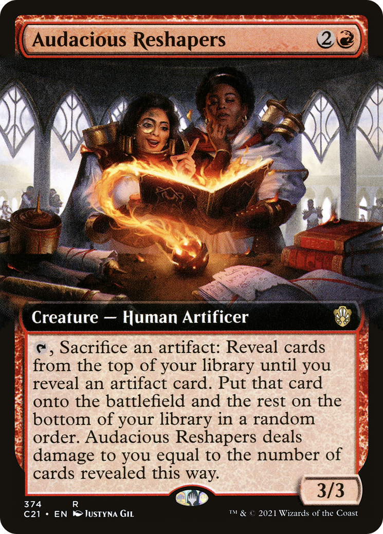Audacious Reshapers (Extended Art) (C21-374) - Commander 2021: (Extended Art)