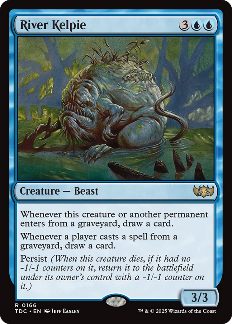 River Kelpie (TDC-166) - Commander: Tarkir: Dragonstorm