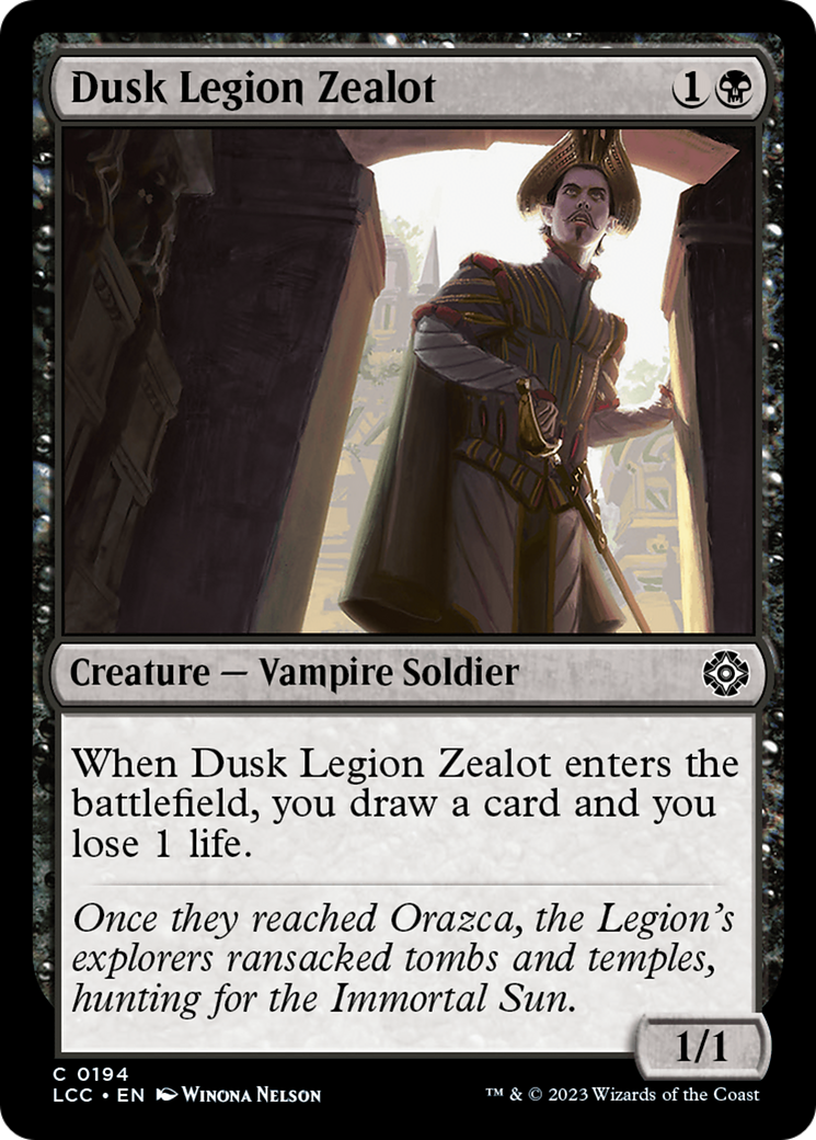 Dusk Legion Zealot⁣ - Commander: The Lost Caverns of Ixalan⁣ (Common)⁣ [194]