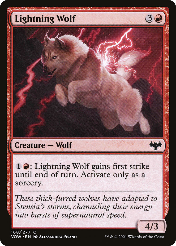 Lightning Wolf (VOW-168) - Innistrad: Crimson Vow