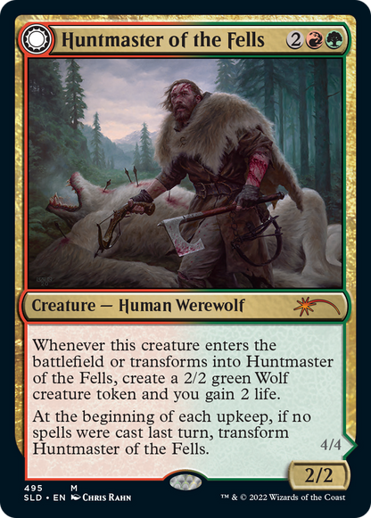 Huntmaster of the Fells (SLD-495) - Secret Lair Drop: (Double Faced Transform)