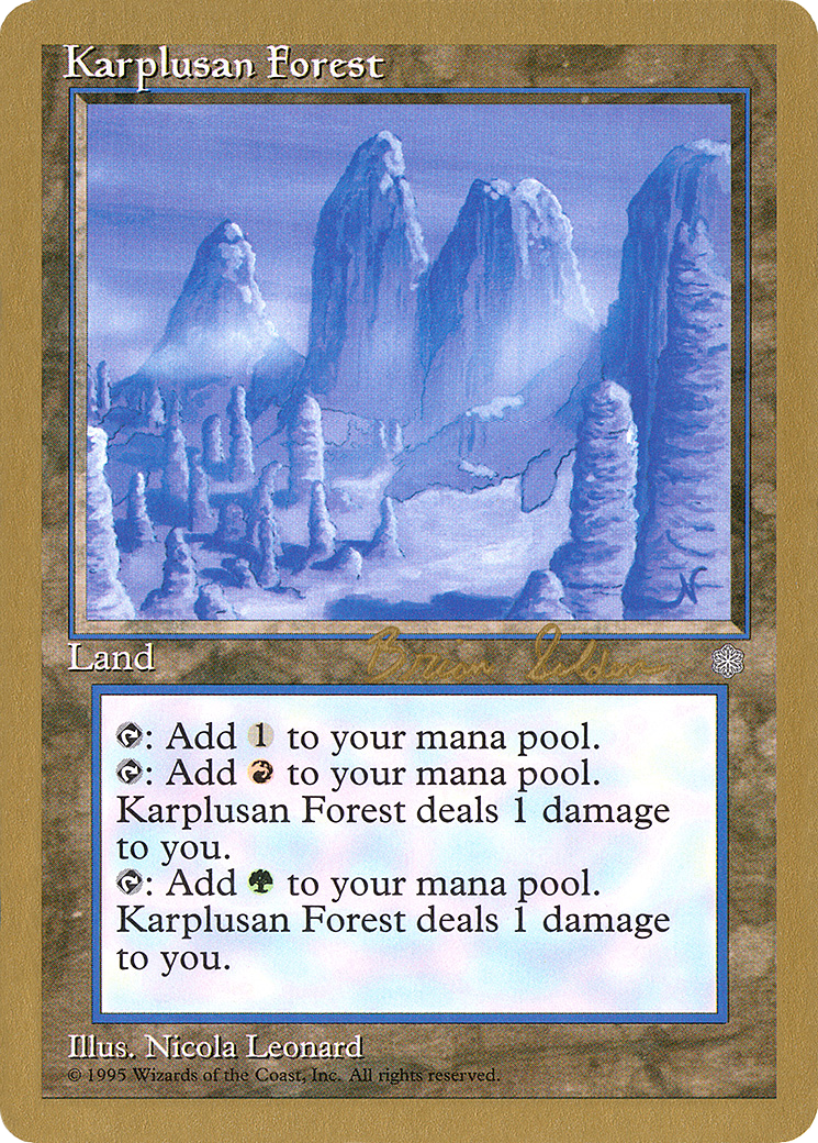Karplusan Forest - 1998 Brian Selden (ICE) (WCD-BS356) - World Championship Decks 1998