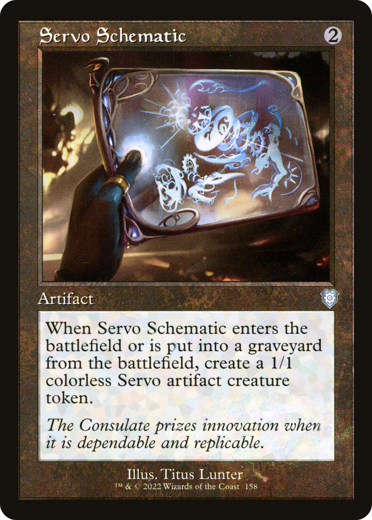 Servo Schematic⁣ - Commander: The Brothers' War⁣ (Uncommon)⁣ [158]