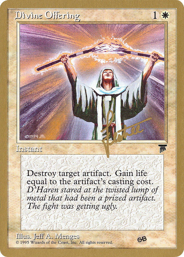 Divine Offering - 1996 Bertrand Lestree (LEG) (SB) (WCD-BL6SB) - Pro Tour Collector Set