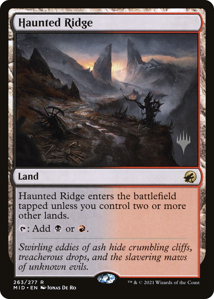 Haunted Ridge (PPMID-263P) - Innistrad: Midnight Hunt Promos Foil