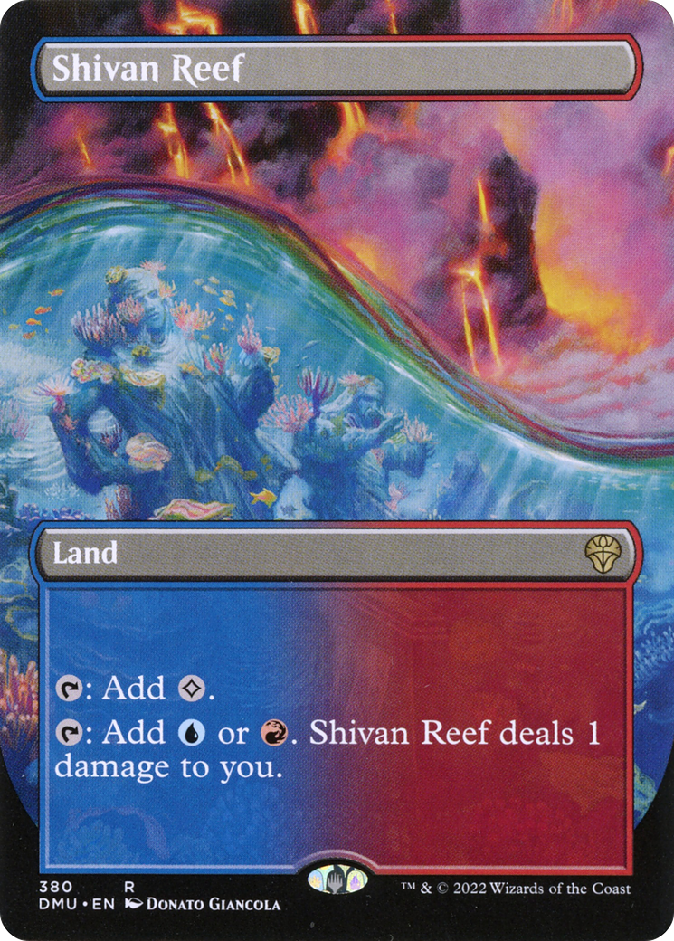Shivan Reef (Borderless) (DMU-380) - Dominaria United (Borderless) Foil