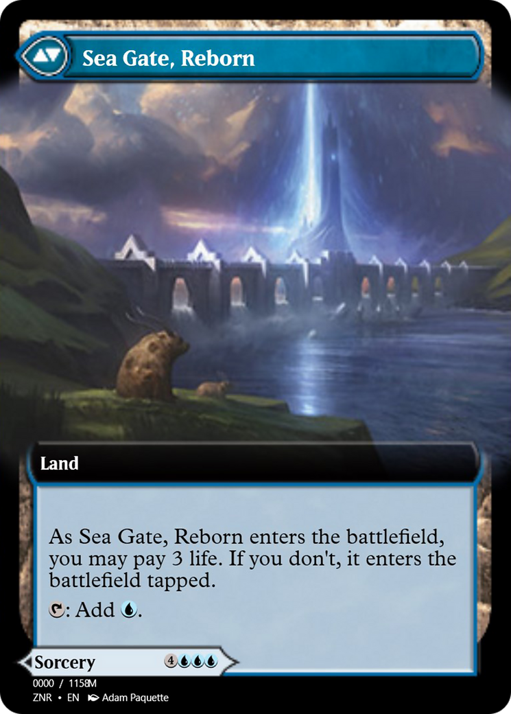 Sea Gate Restoration // Sea Gate, Reborn (PRM-83862) - Magic Online Promos Foil