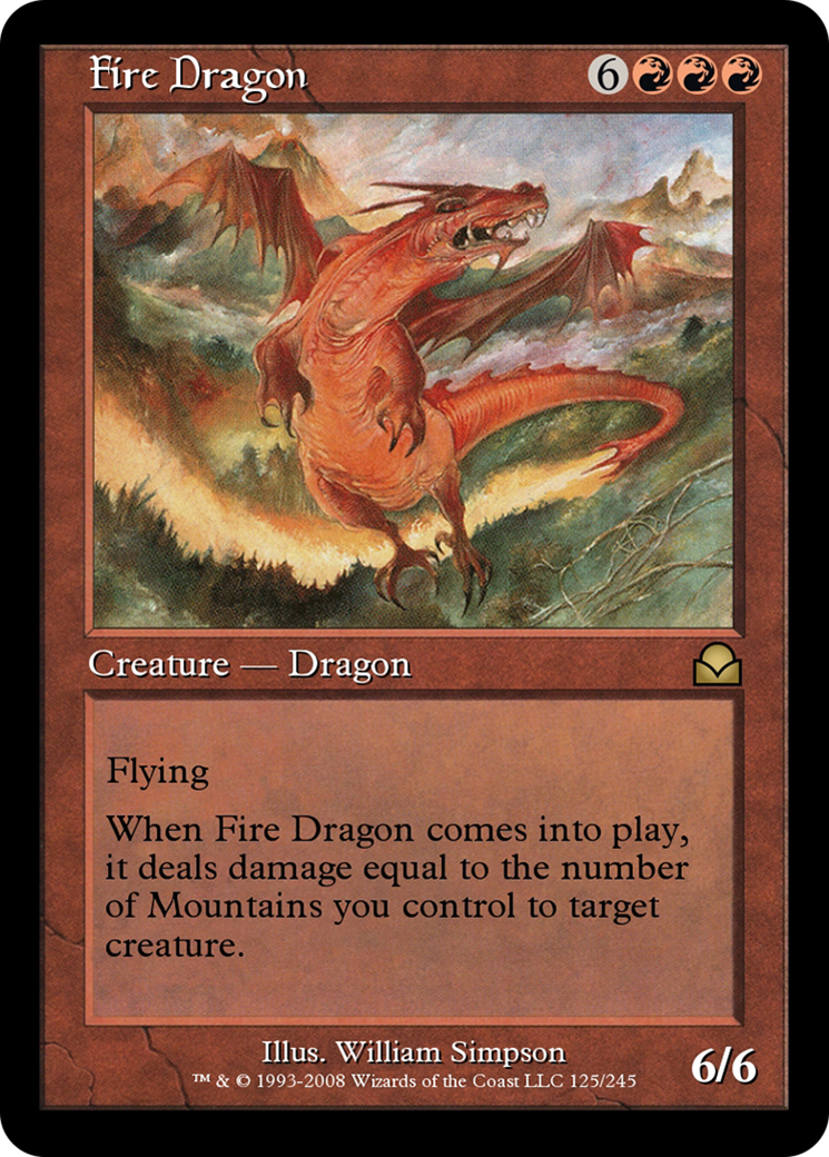 Fire Dragon (ME2-125) - Masters Edition II Foil